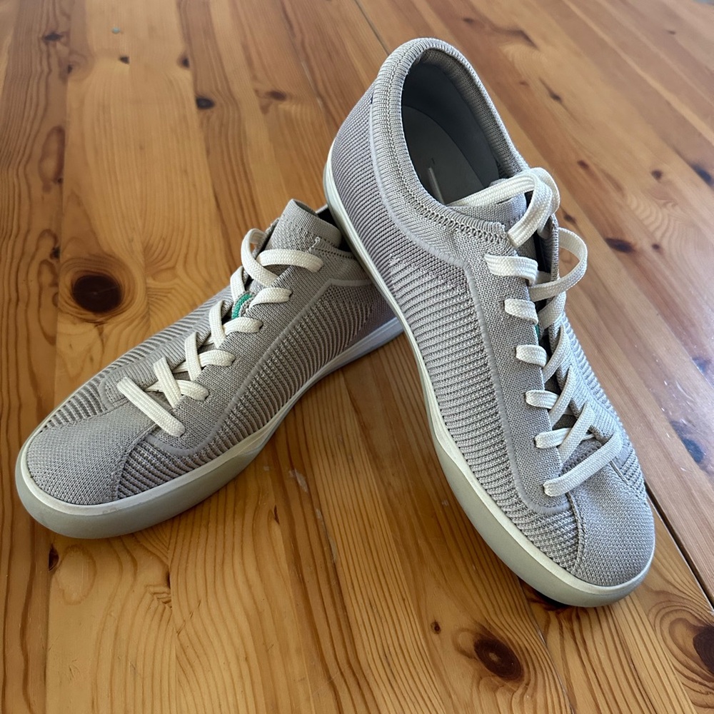 Rothy’s Lace Up Sneaker Vintage Grey